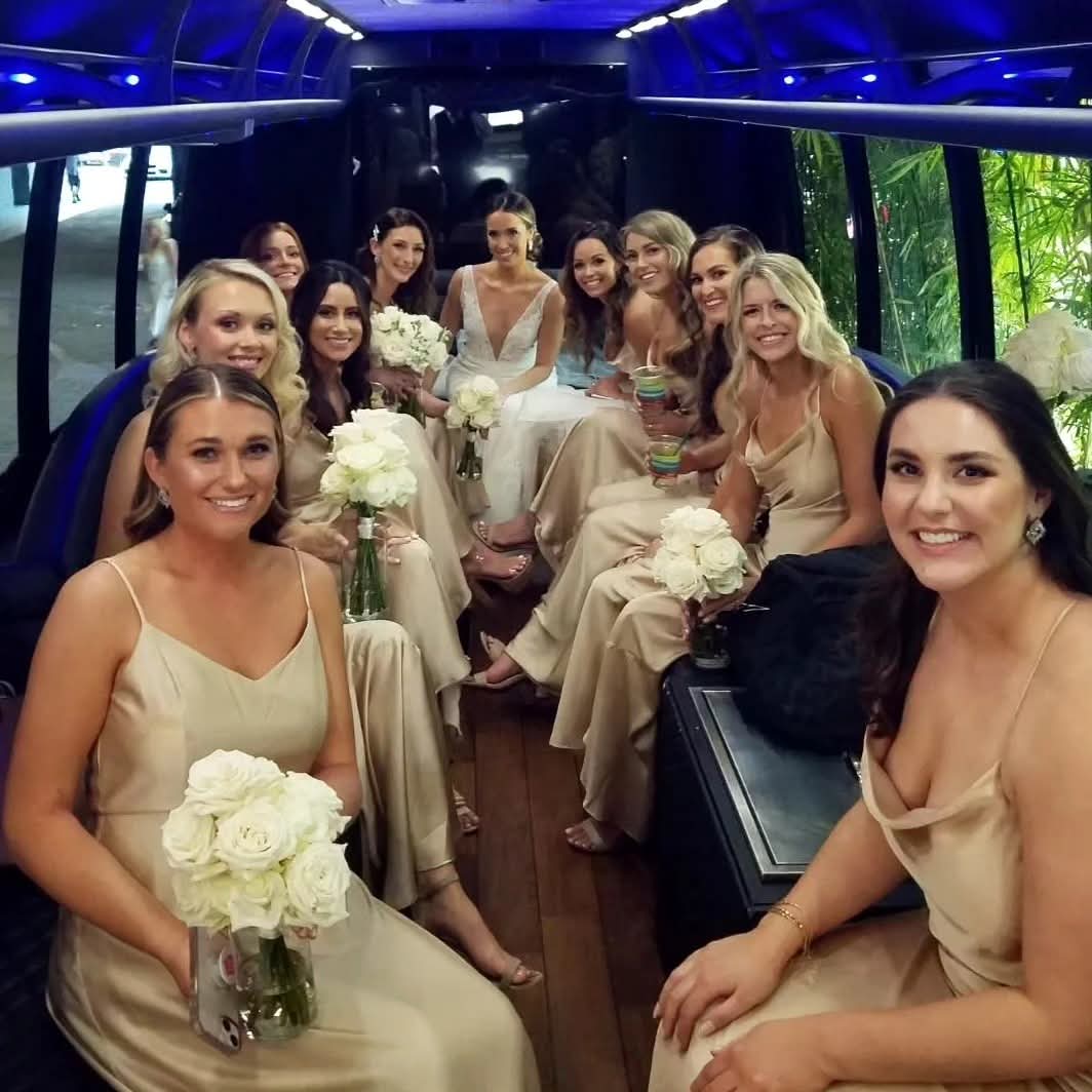 Wedding Party in Elite Party Bus Tampa
