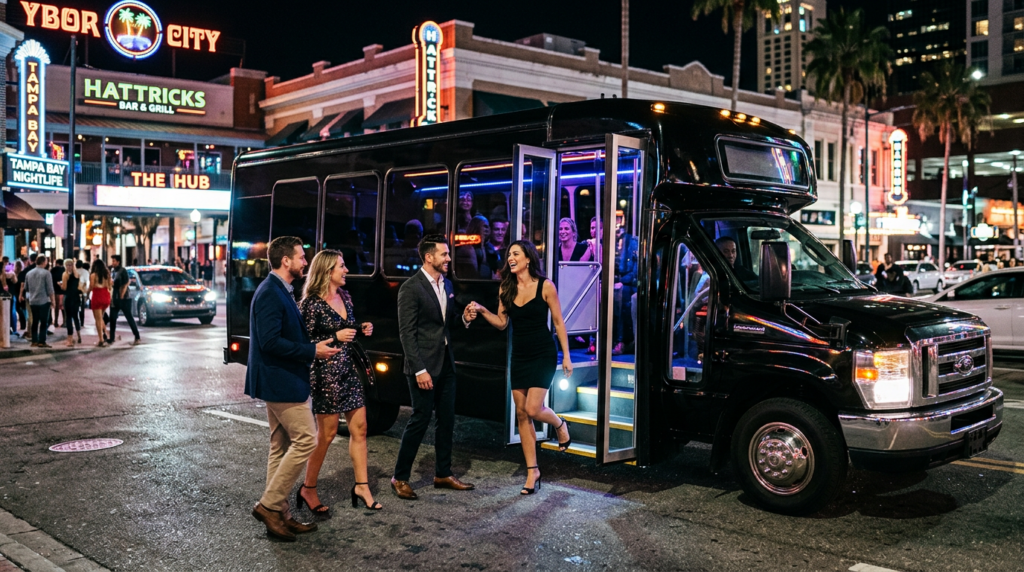 Party bus rentals in Tampa for birthday events and celebrations